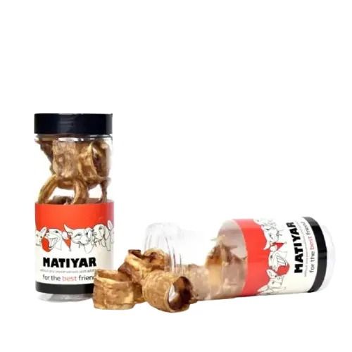 تشویقی نای انگشتری گوساله ماتیار – جویدنی طبیعی و مقوی برای سگها تشویقی نای انگشتری گوساله ماتیار – جویدنی طبیعی و مقوی برای سگها